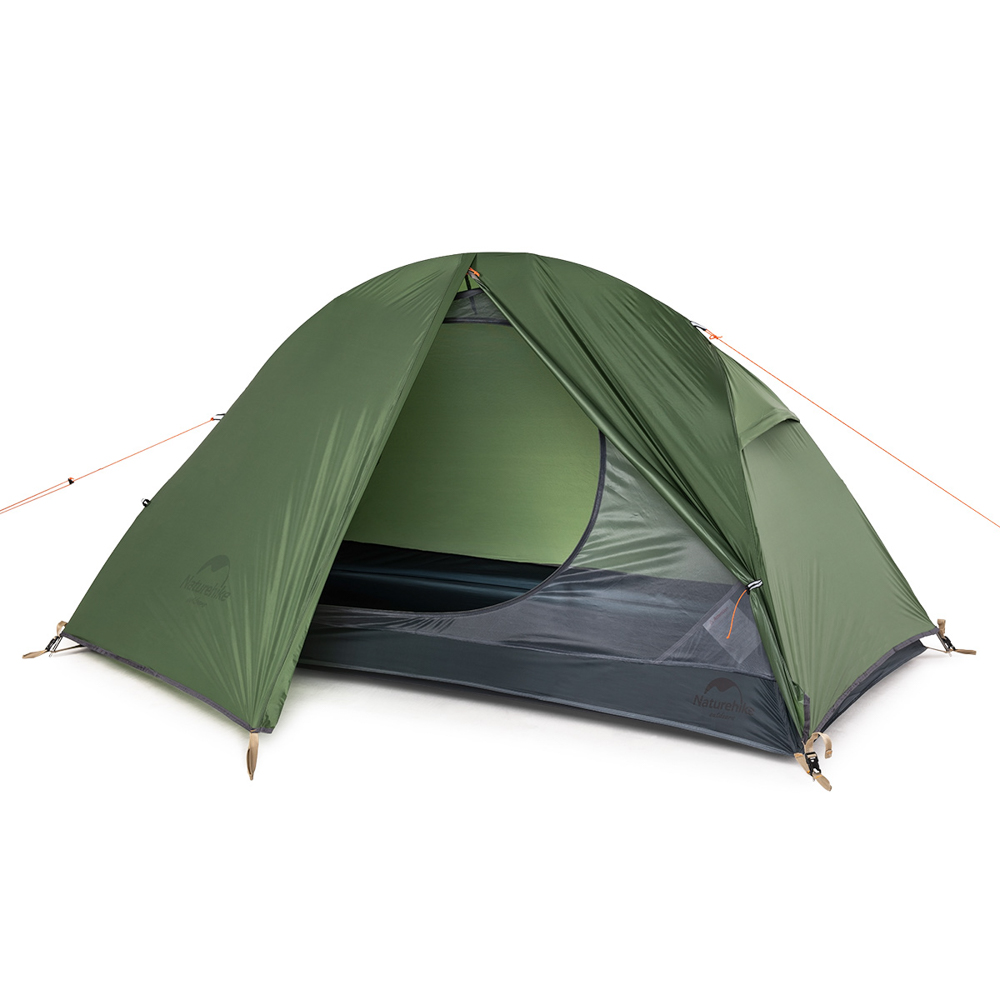 картинка Палатка 1-местная Naturehike сверхлегкая + коврик NH18A095-D, 20D, зеленый, 6927595735671