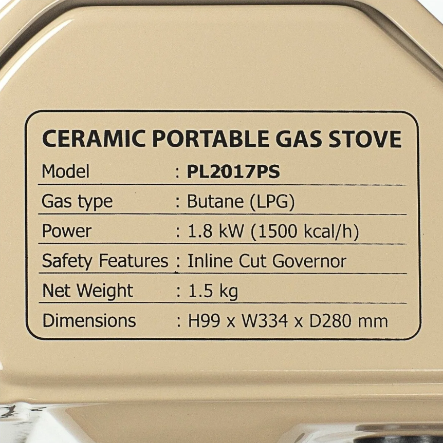 картинка Плита газовая NaMilux NA-P4071PS / PL2017PS керамическая конфорка