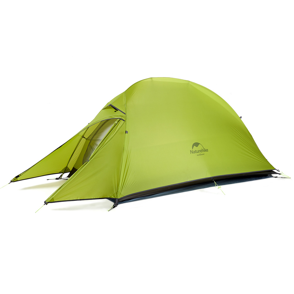 картинка Палатка 1-местная Naturehike сверхлегкая + коврик Сloud up NH18T010-T, 20D , светло-зеленый, 6927595730515