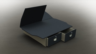 картинка Спально-багажная система для Toyota Land Сruiser 200 (2 ящика, карпет)