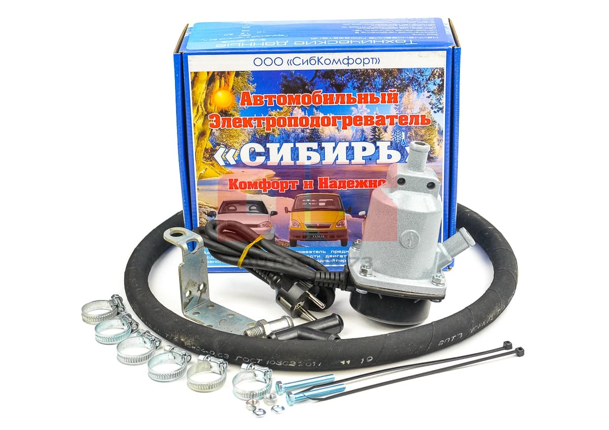 картинка Электроподогреватель двигателя предпусковой УАЗ двигатель УМЗ 417, 421, 220 В "Сибирь"