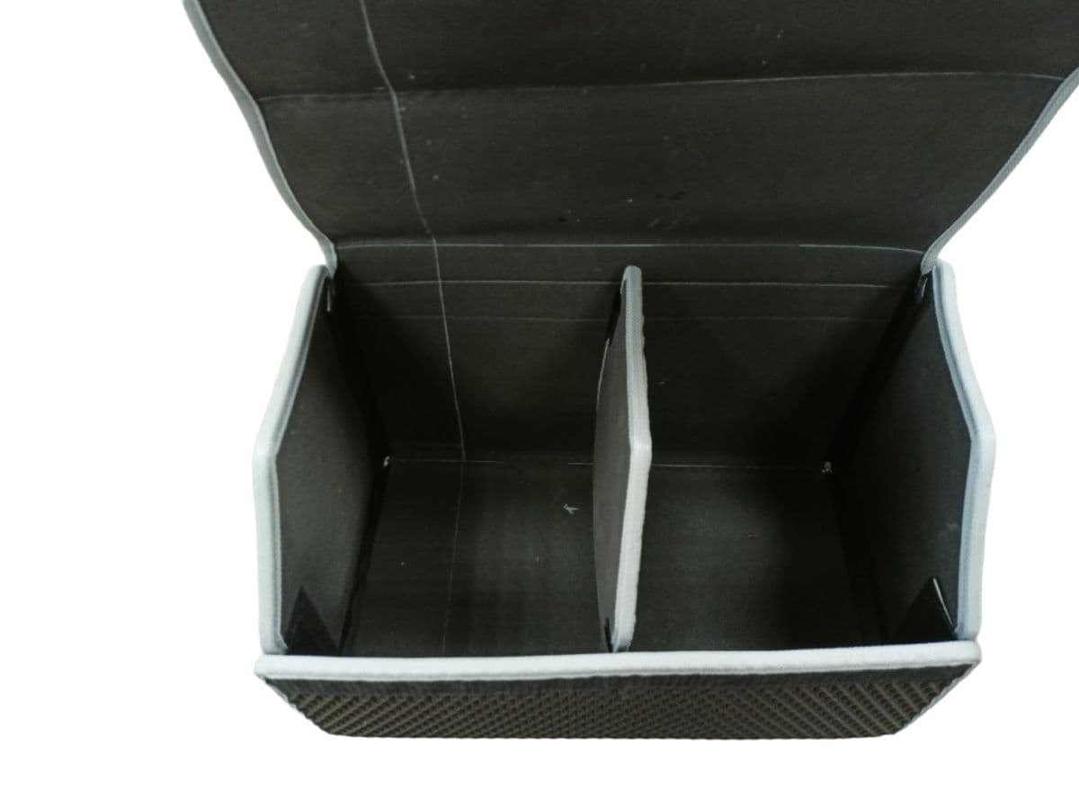 картинка Сумка органайзер EVA в багажник автомобиля (50х30х30) чёрный, серый кант SCHWEIKA