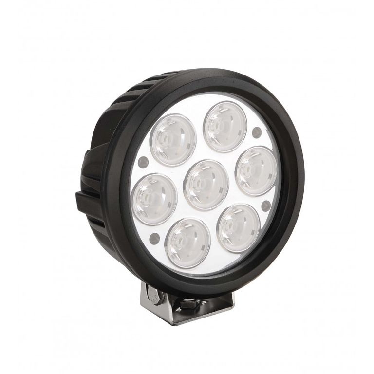 картинка Фара светодиодная NANOLED 70W, SLIM круглая, 7 LED CREE X-ML, узкий луч, D150*85 мм