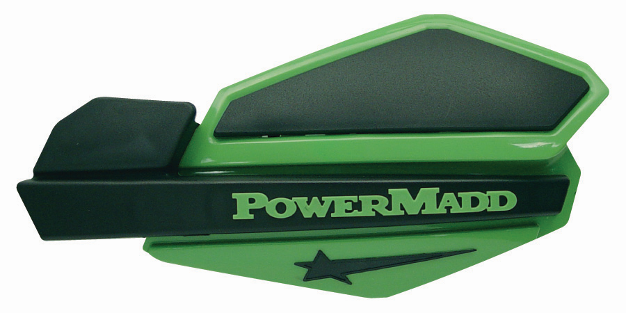 картинка Ветровые щитки для квадроцикла "PowerMadd" Серия Star, зеленый/черный