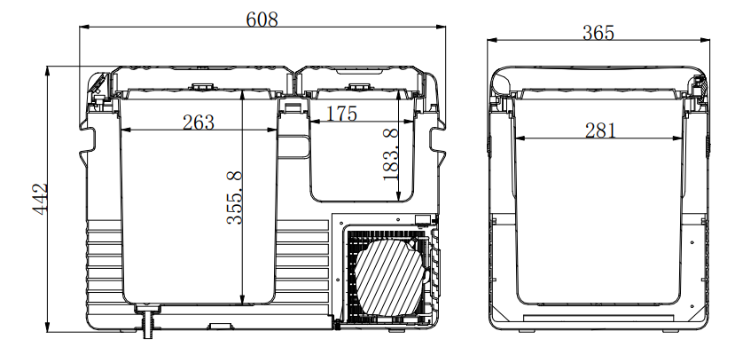 картинка Компрессорный автохолодильник Mobile Comfort MC-45 (12/24/220V)