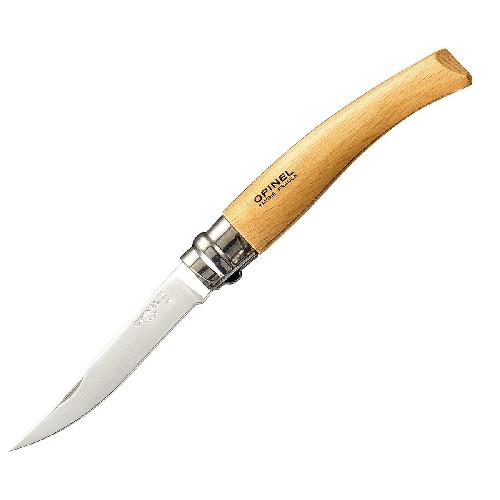 картинка Нож филейный Opinel №8, нержавеющая сталь, рукоять из дерева бука, 000516