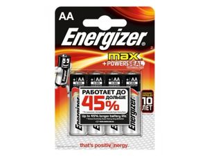 картинка Батарейка Energizer MAX E91 AA (цена за блистер 4шт)
