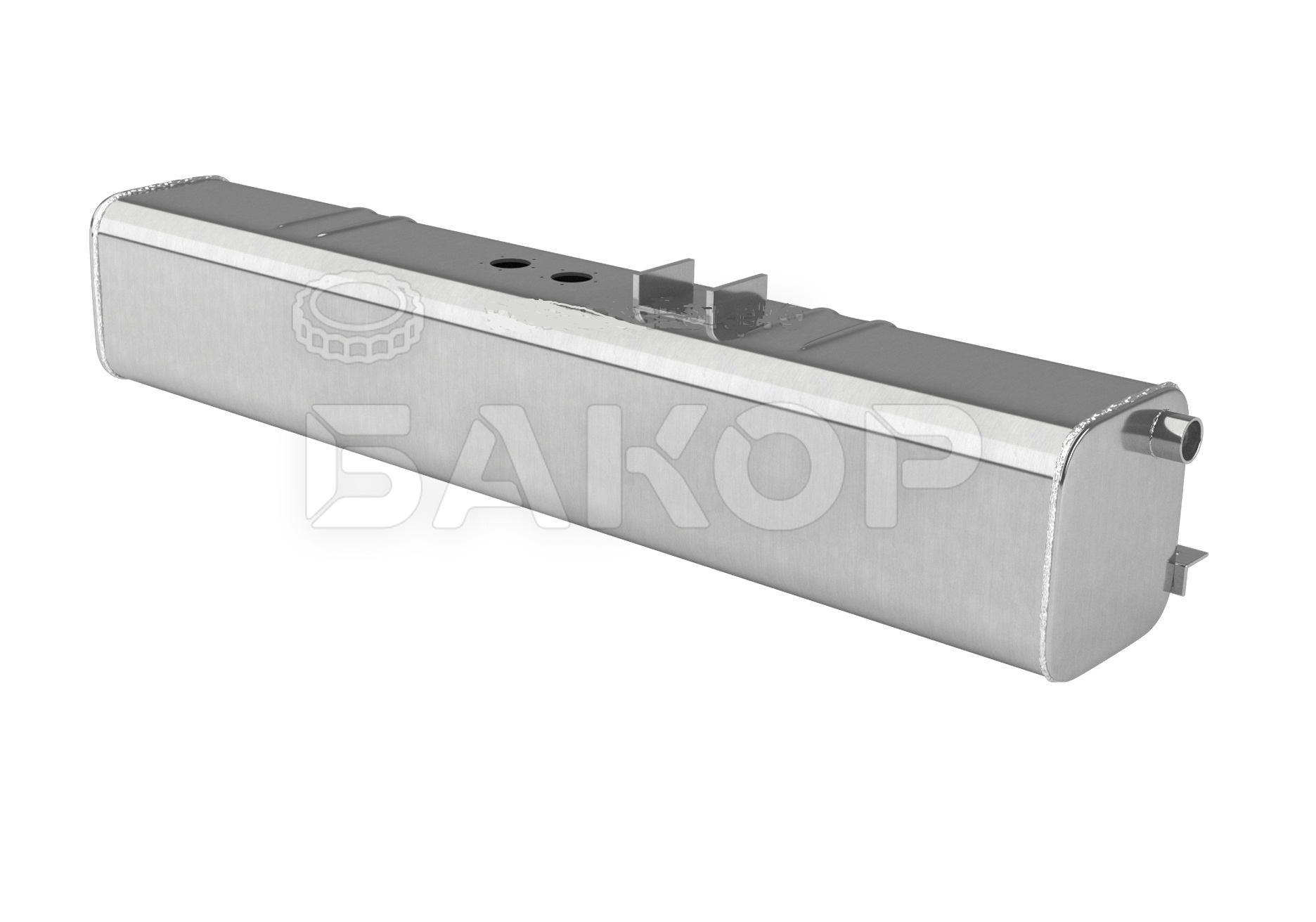 картинка Бак топливный Бакор 53л алюминиевый для Уаз Патриот, левый 210х220х1210
