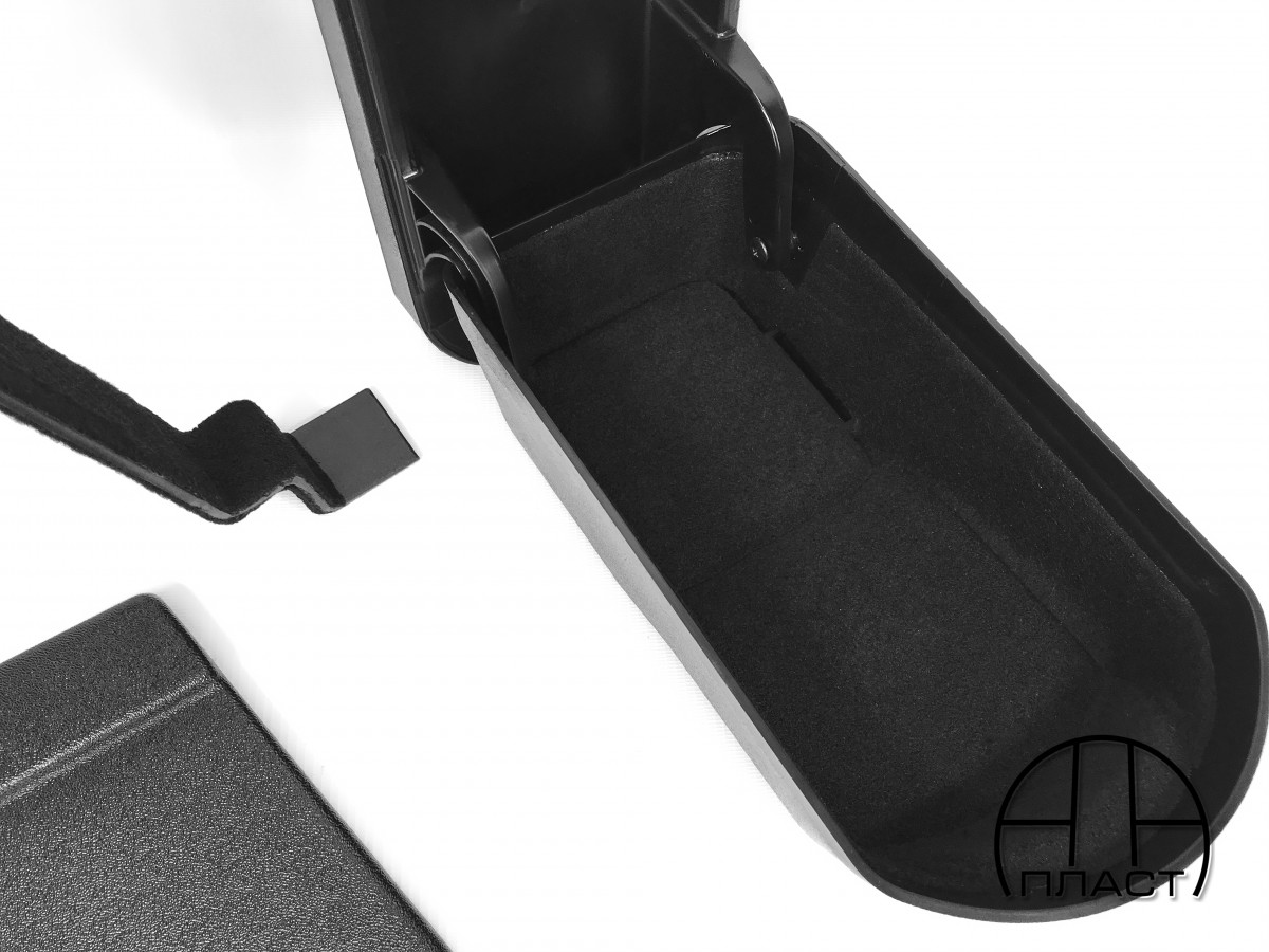 картинка Подлокотник «ArBox2» + адаптер для  Lada: Vesta , Черная Ткань