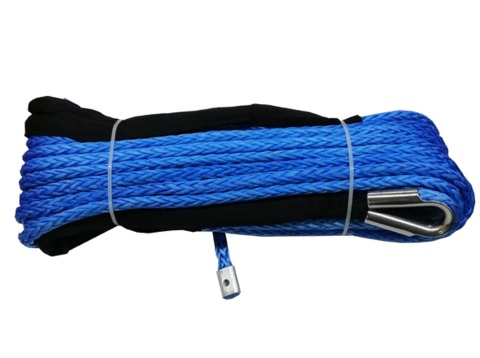 картинка Синтетический трос для лебедок 28м х 12мм (синий)