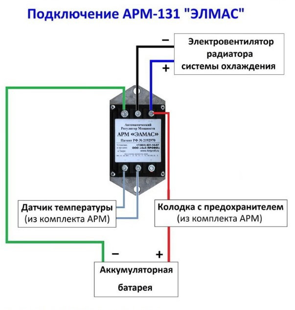 картинка Автоматический регулятор мощности вентилятора охлаждения УАЗ