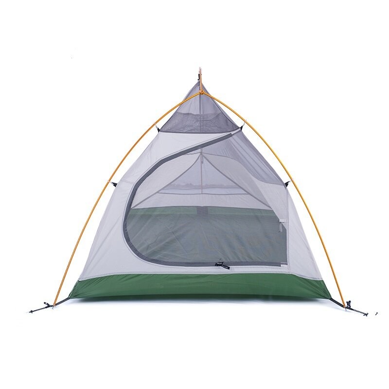 картинка Палатка сверхлегкая Naturehike Сloud Up 1 Updated NH18T010-T, 210T  одноместная с ковриком, зеленая, 6927595730539