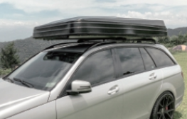 картинка Палатка на крышу автомобиля РИФ Hard RT05-125, корпус ABS треугольник, черный, тент светло-серый