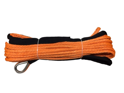 картинка Синтетический трос для лебедок 28м х 10мм (оранжевый)