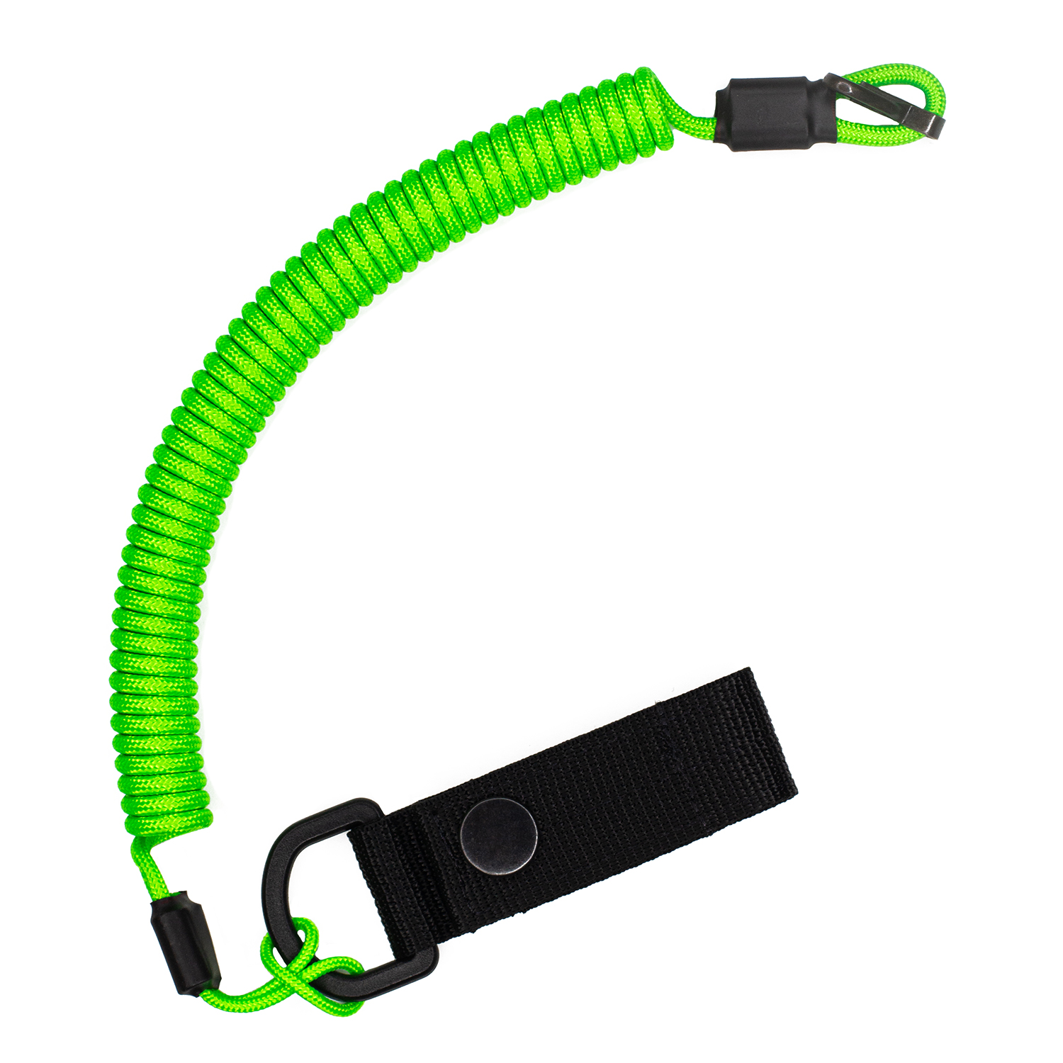 картинка Страховочный тренчик CORD из паракорда с креплением на ремень и карабином (neon green)