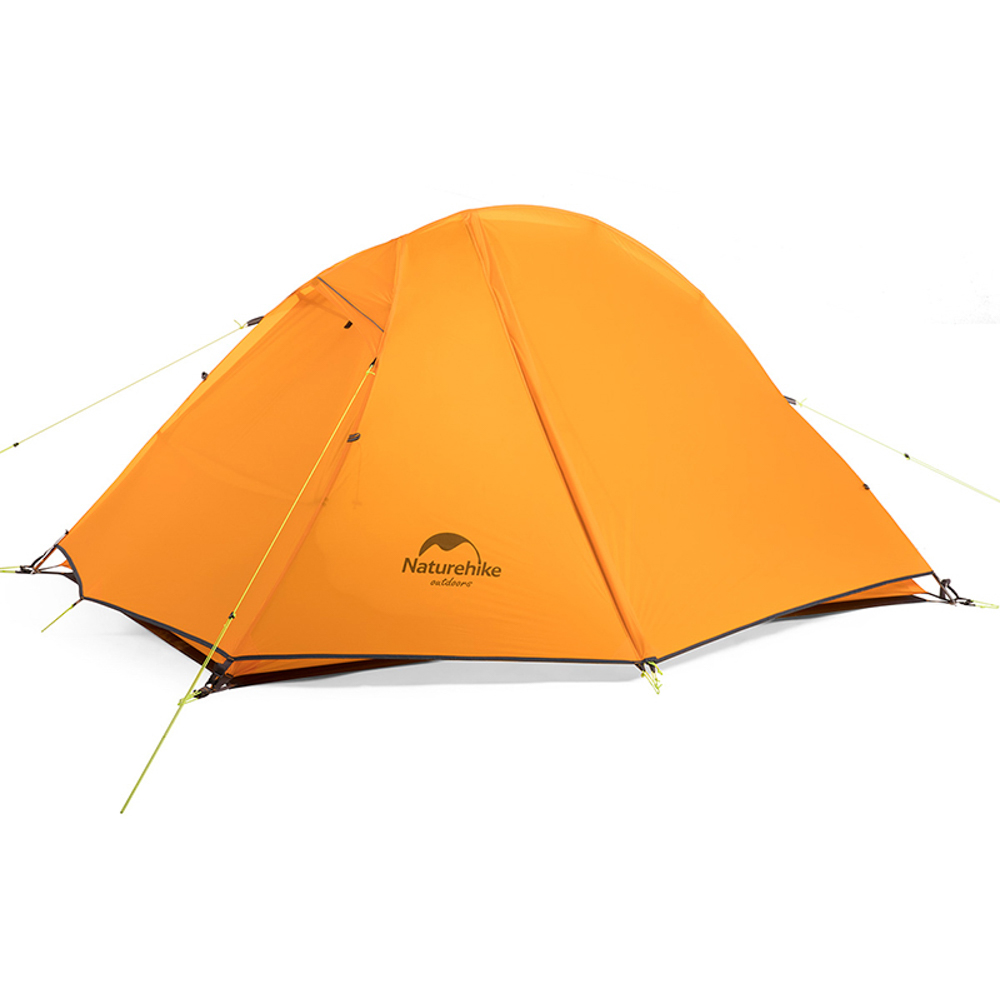 картинка Палатка 1-местная Naturehike сверхлегкая + коврик NH18A095-D, 20D, оранжевый, 6975641886495