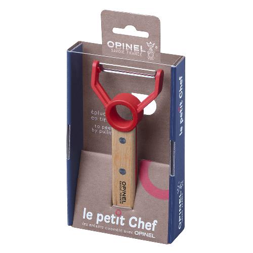 картинка Нож для чистки овощей Opinel Peeler, деревянная рукоять, нержавеющая сталь, коробка, 001745