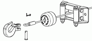 картинка Стопор троса лебедки для квадроцикла J-Max Cable Hook Stopper
