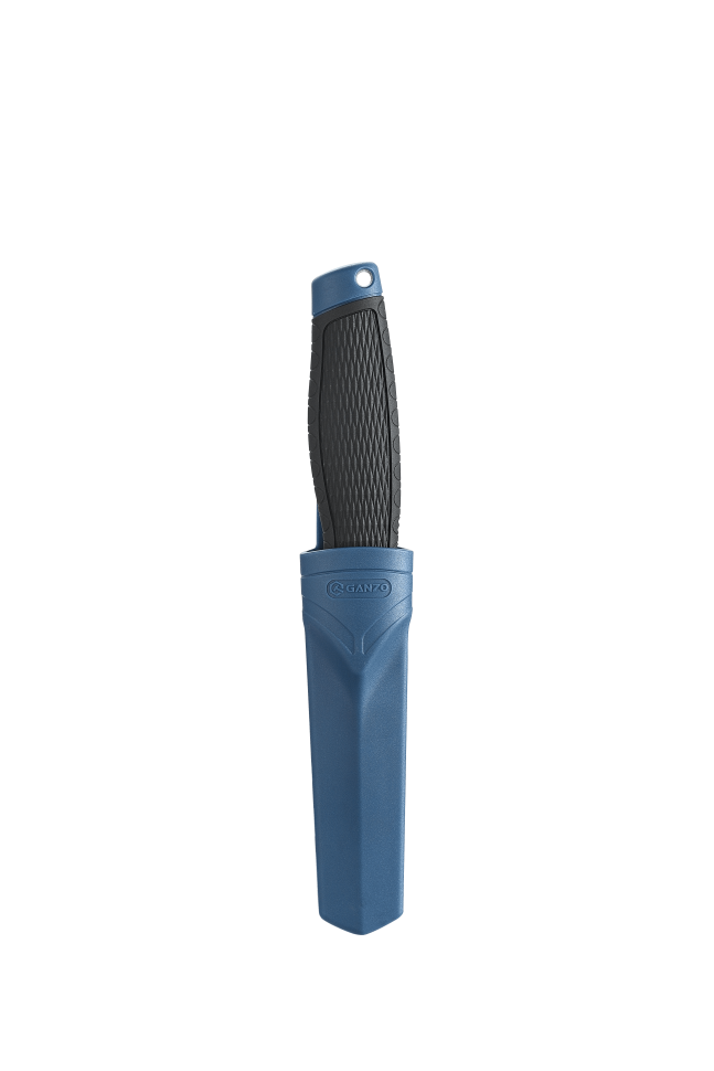 картинка Нож Ganzo G806 черный c синим, G806-BL от магазина 4x4ru.ru