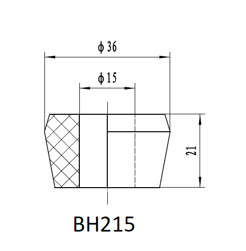 картинка Втулка амортизатора РИФ SA215, SA208, SA212, SA231, SA276, SA278 (с маркировкой '1')
