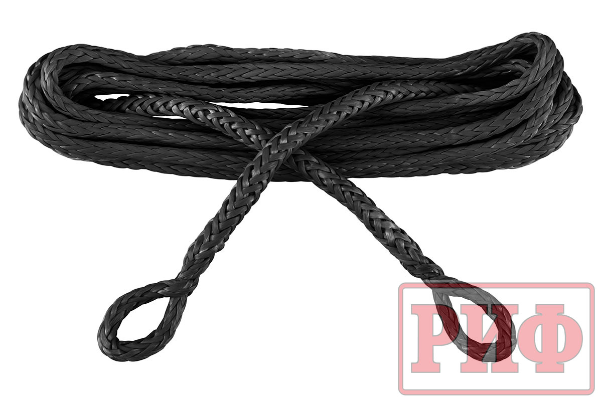 картинка Удлинитель троса лебёдки РИФ 11 мм/20 м черный (синтетический)