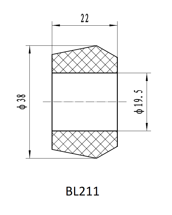 картинка Втулка амортизатора РИФ SA211, SA211L, SA209, SA236 (с маркировкой '1')