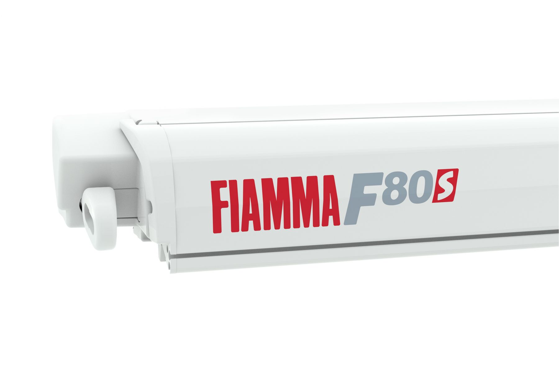 картинка Маркиза Fiamma F80s, 3.7м, механическая накрышная, корпус белый, полотно серое