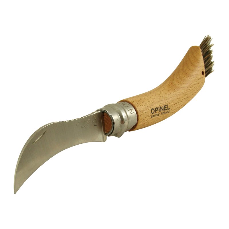 картинка Дисплей-набор 12 шт, нож грибника Opinel №8, нержавеющая сталь, рукоять бук, 001896