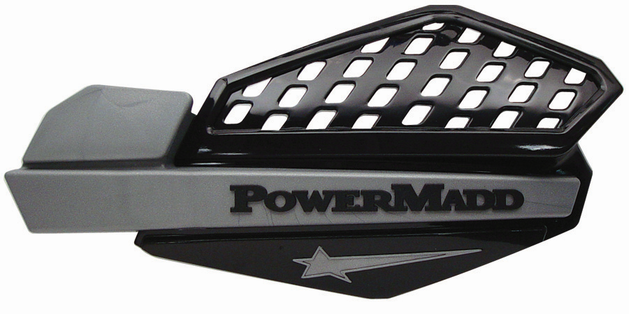 картинка Ветровые щитки для квадроцикла "PowerMadd" Серия Star, черный/серебристый