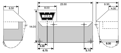 картинка Чехол лебедки WARN 9.5XP, XD9000, M8000 & M6000