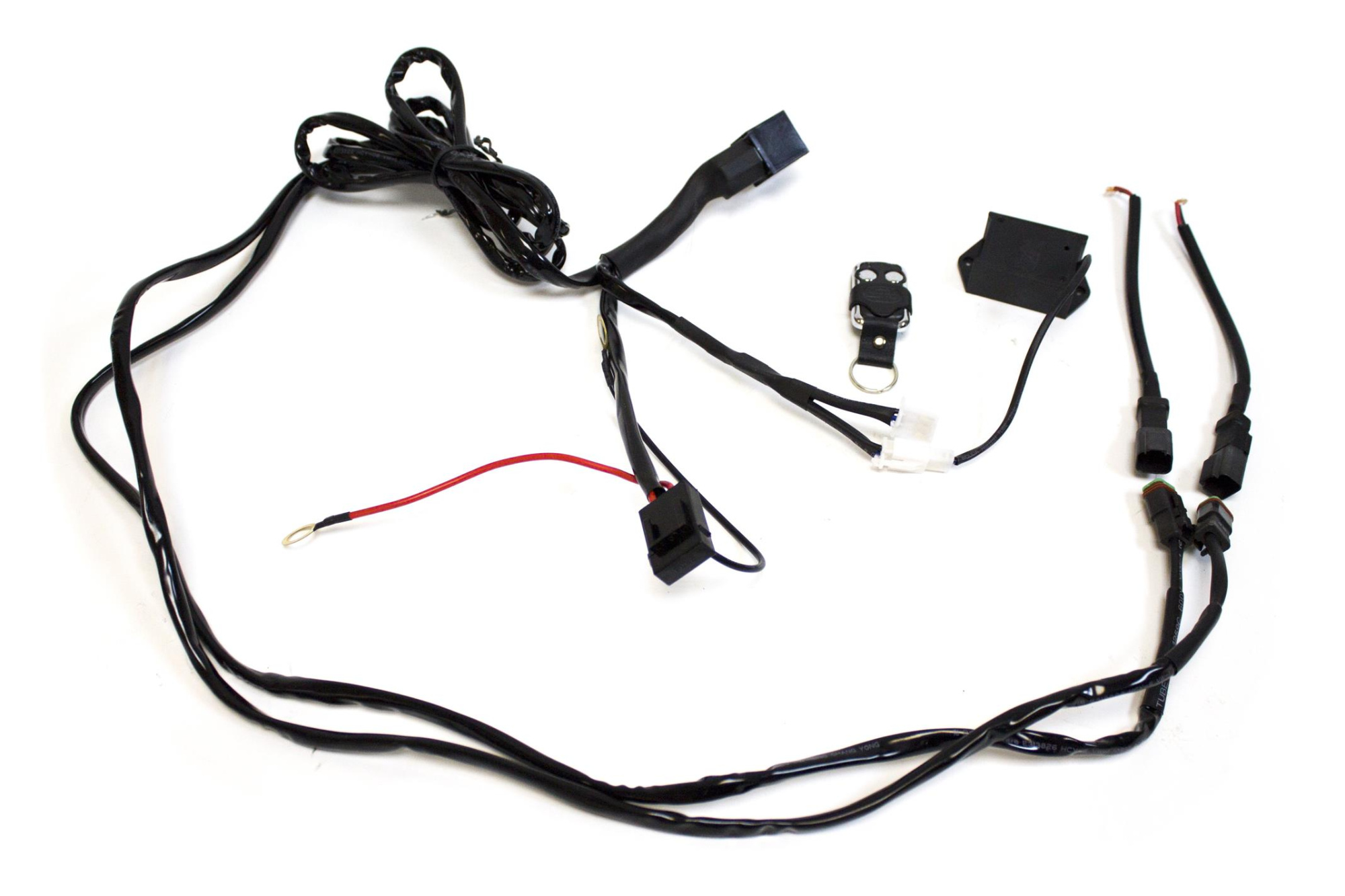 картинка Комплект проводки для подключения 2-х дополнительных LED-фар redBTR (с пультом ДУ, реле 40А)
