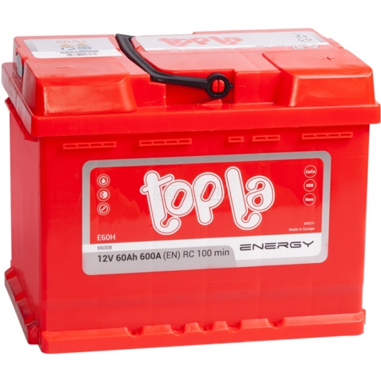 картинка Аккумулятор TOPLA 60е TOPLA Energy 56008 E60H (108060) 