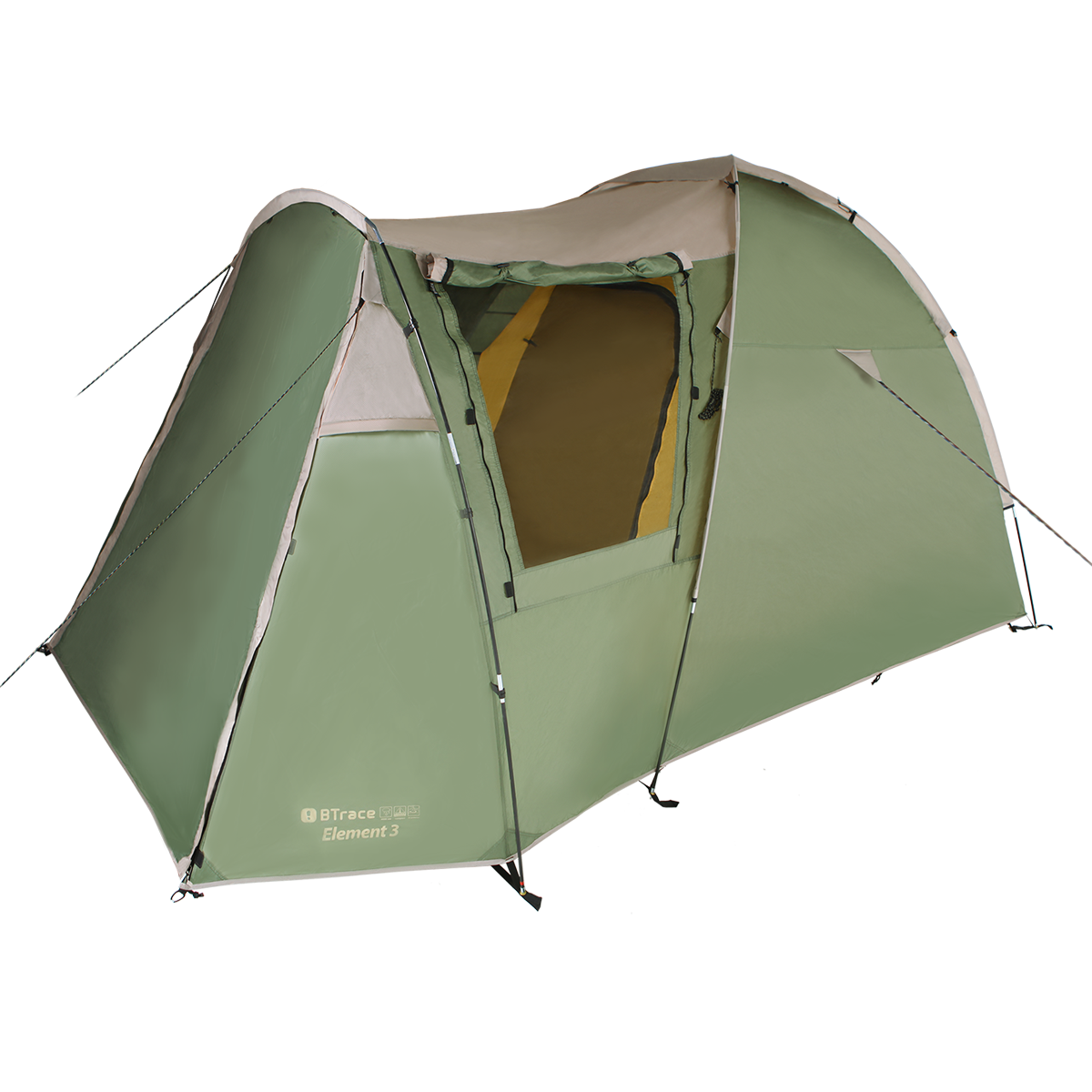 картинка Палатка BTrace Element 3 (Зеленый/Бежевый)