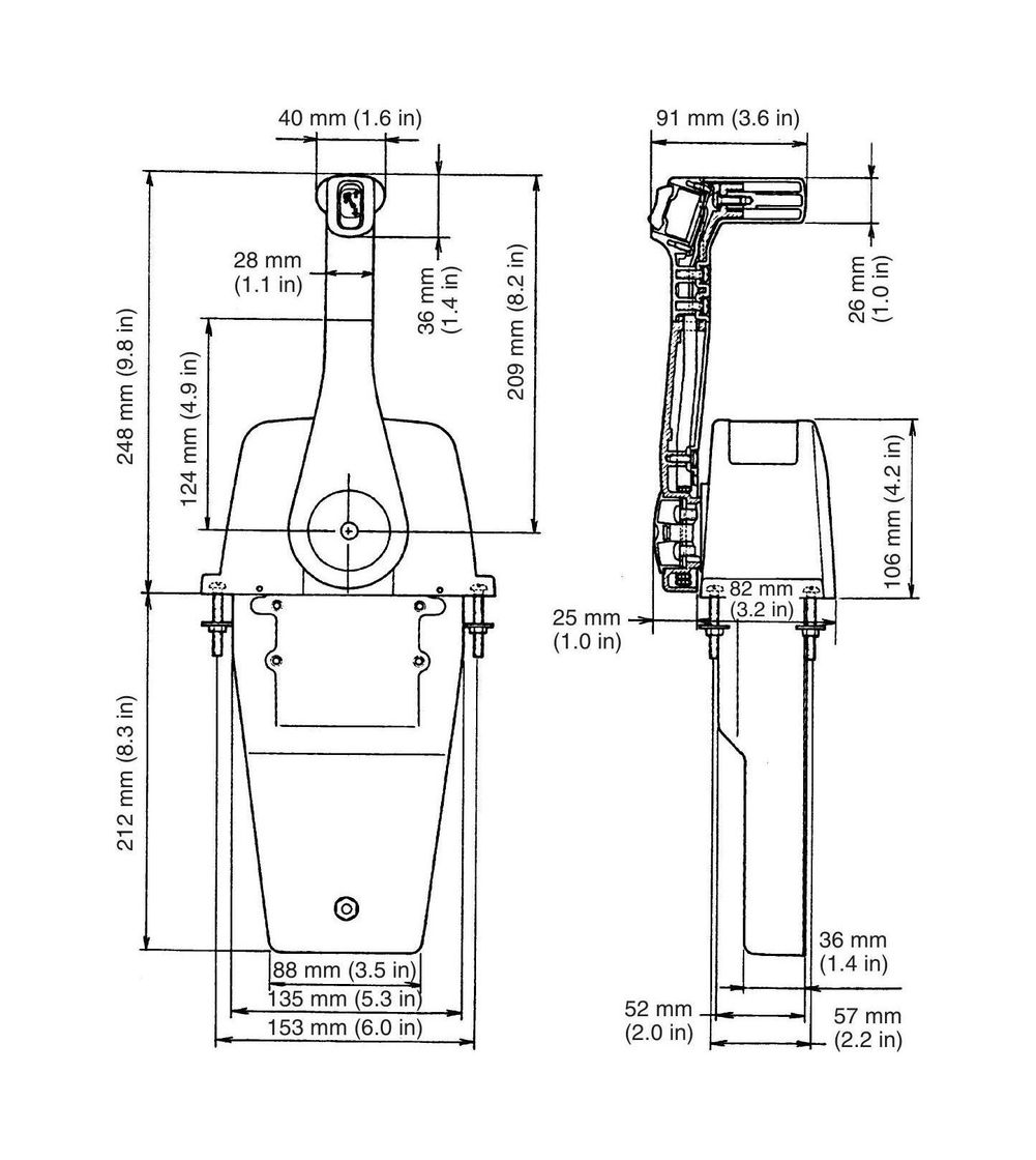 картинка Дистанционное управление Suzuki DF 25-250, постовое, 67200-93J13, Marine Rocket