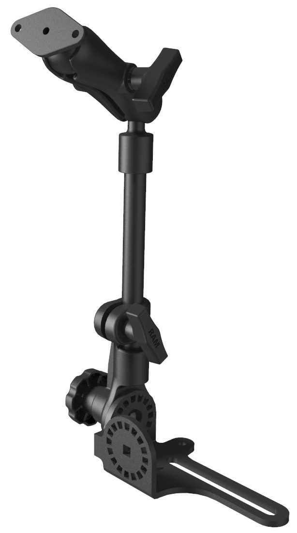 картинка Крепление RAM® штанга HD к болту крепления сиденья, муфта 140 мм, ромб, шары 38 мм 