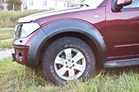 картинка Расширители колесных арок для Nissan Pathfinder 2005-2013 шагрень