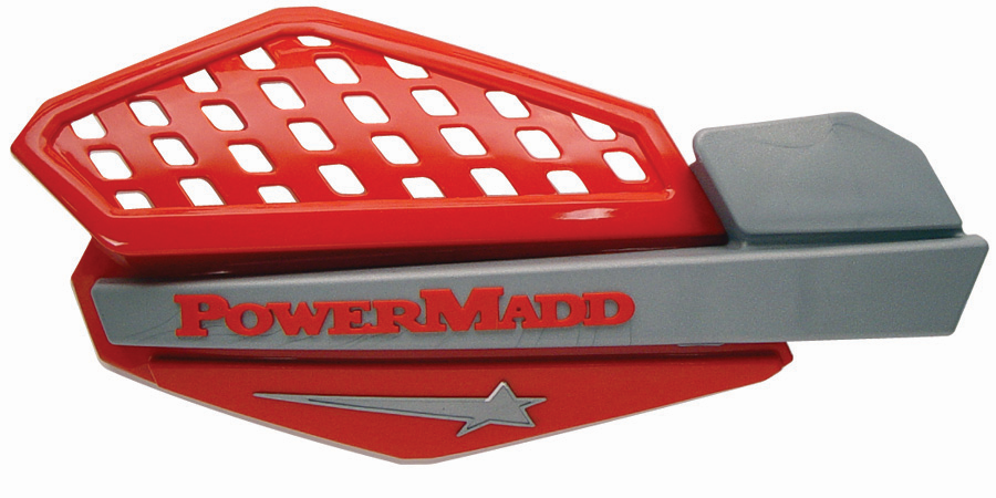 картинка Ветровые щитки для квадроцикла "PowerMadd" Серия Star, красный/серебристый