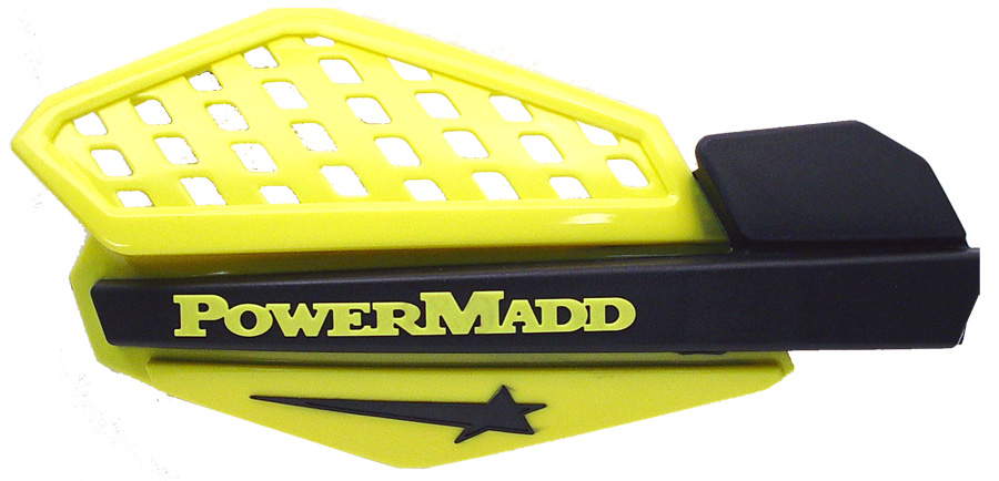 картинка Ветровые щитки для квадроцикла "PowerMadd" Серия Star, желтый/черный