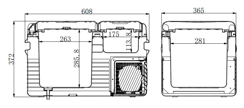 картинка Компрессорный автохолодильник Mobile Comfort MC-35 (12/24/220V)