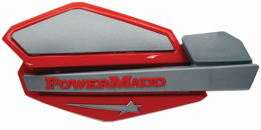 картинка Ветровые щитки для квадроцикла "PowerMadd" Серия Star, красный/серебристый