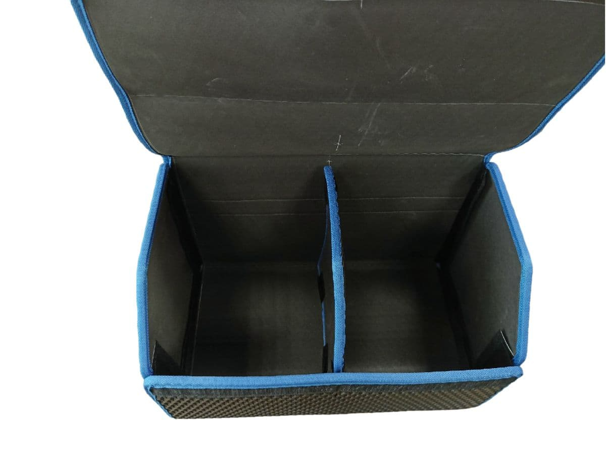 картинка Сумка органайзер EVA в багажник автомобиля (50х30х30) чёрный, синий кант SCHWEIKA