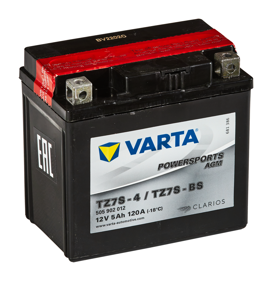 картинка Аккумулятор VARTA 5Ah Varta 12V 505 902 012 AGM