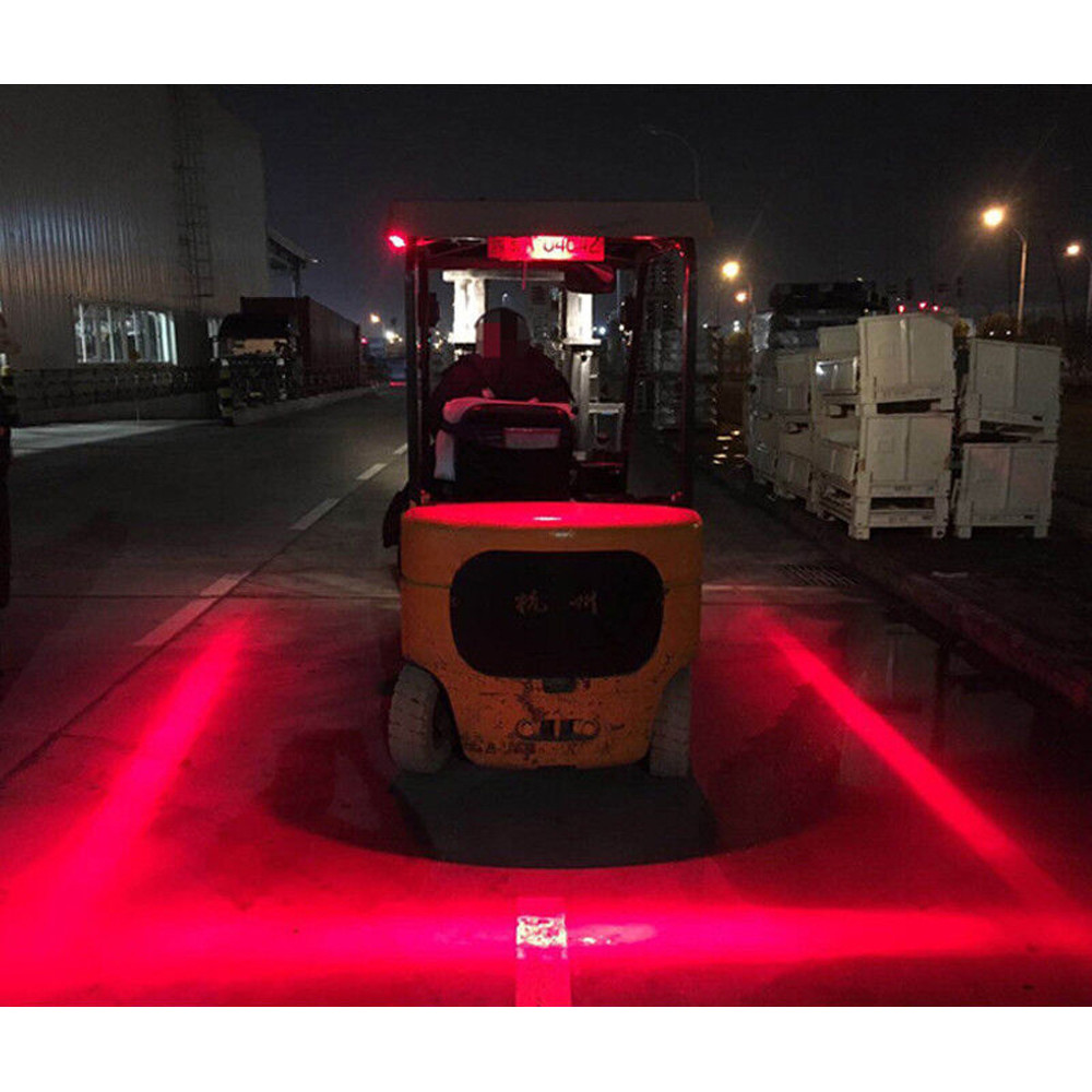 картинка Предупреждающий фонарь рабочей зоны с крепежом, Красный, 30W (Forklift Light) 12-80V,*MM X *0MM