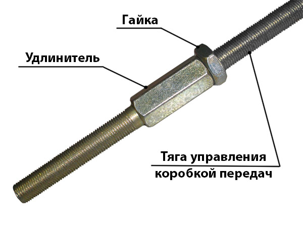картинка Удлинители тяги механизма управления КПП для УАЗ-452 (2 шт.)