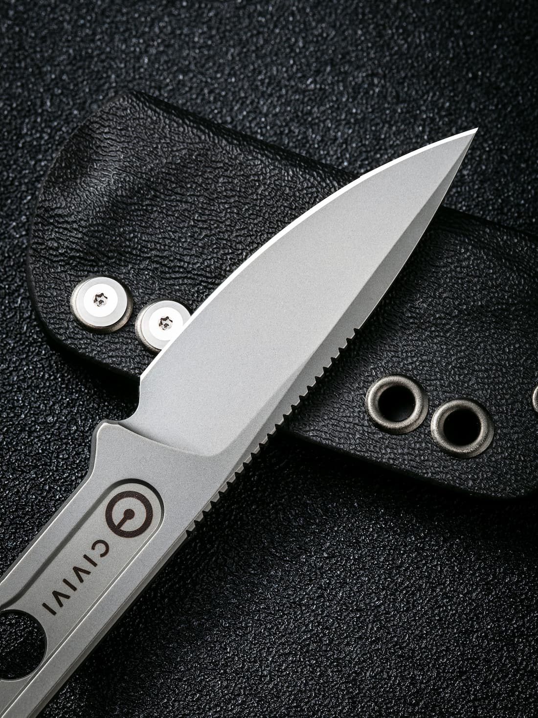 картинка Нож CIVIVI Fixed Blade Circulus 10Cr15CoMoV Steel Stonewashed Ostap Hel Design