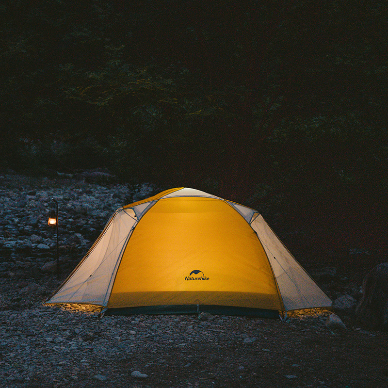 картинка Палатка 3-местная Naturehike Yunchuan-Pro Ultra-Light 4 Seasons CNK2300ZP024 желтый/серый