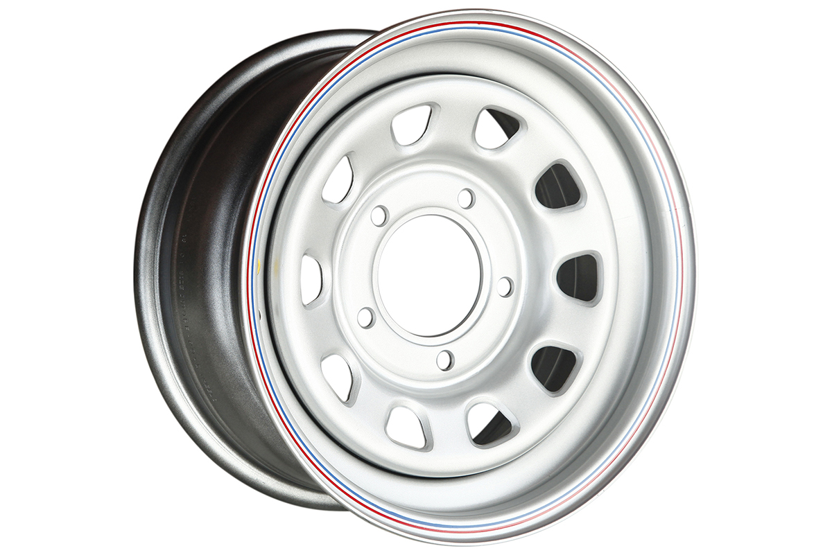 картинка Диск штампованный OFF-ROAD Wheels ВАЗ НИВА стальной серебристый 5x139.7 7x15 ET25 d98.5