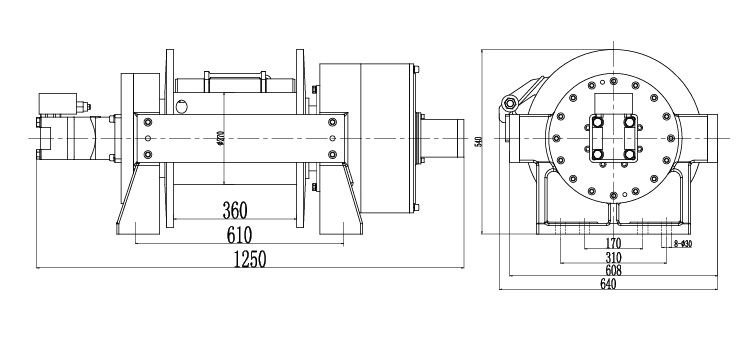 картинка Гидравлическая лебедка Runva 66000 lbs (30000 кг) (арт. HWE300)