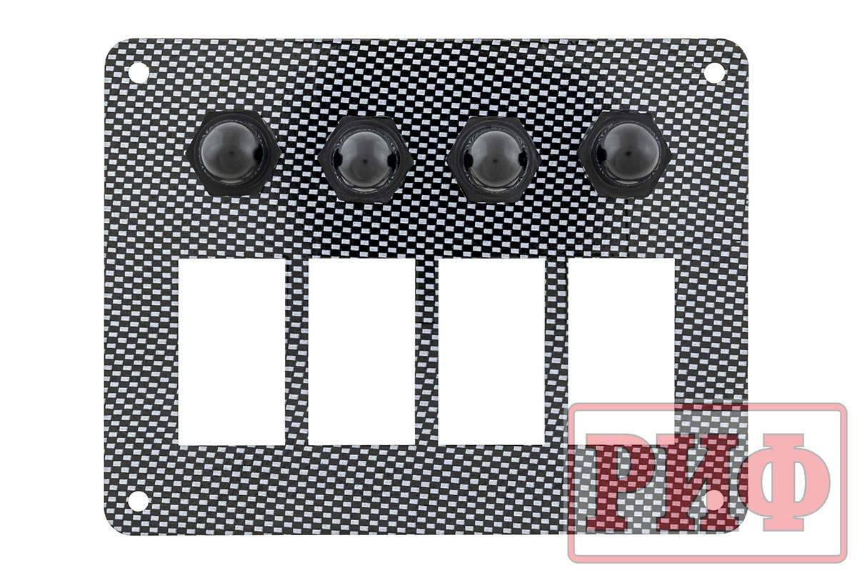 картинка Панель монтажная распределительная для 4 переключателей 12-32В DC с автоматическими предохранителями