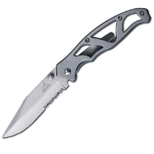 картинка Нож Gerber Paraframe Pckt Folding 1 DP SE, серрейторное лезвие, блистер, (1013968), 22-48443